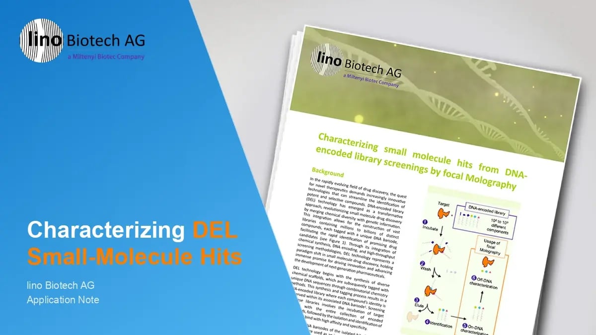 Characterizing small molecule hits from DNA- encoded library screenings by focal Molography
