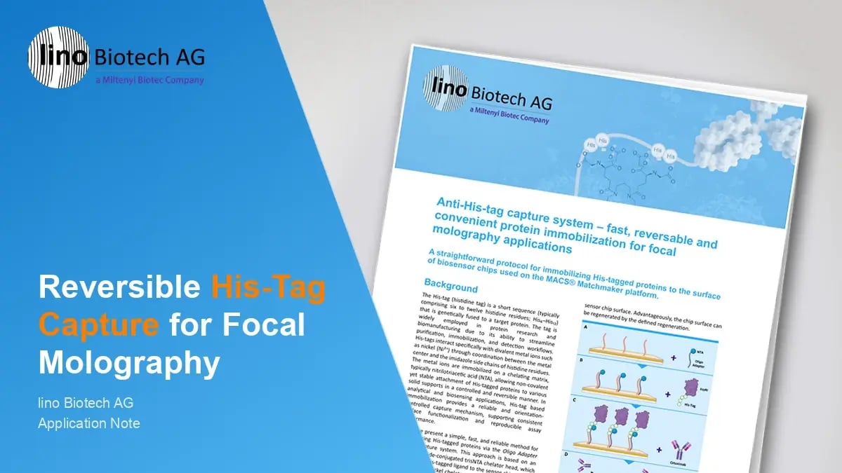 Anti-His-tag capture system – fast, reversable and convenient protein immobilization