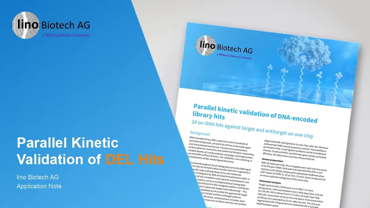 Parallel kinetic validation of DNA-encoded library hits