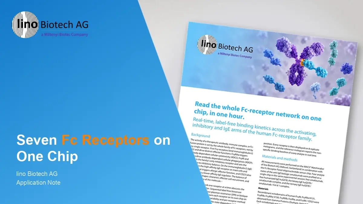 Fc Receptor Panel: real-time binding kinetics across seven human Fc receptors on a single chip
