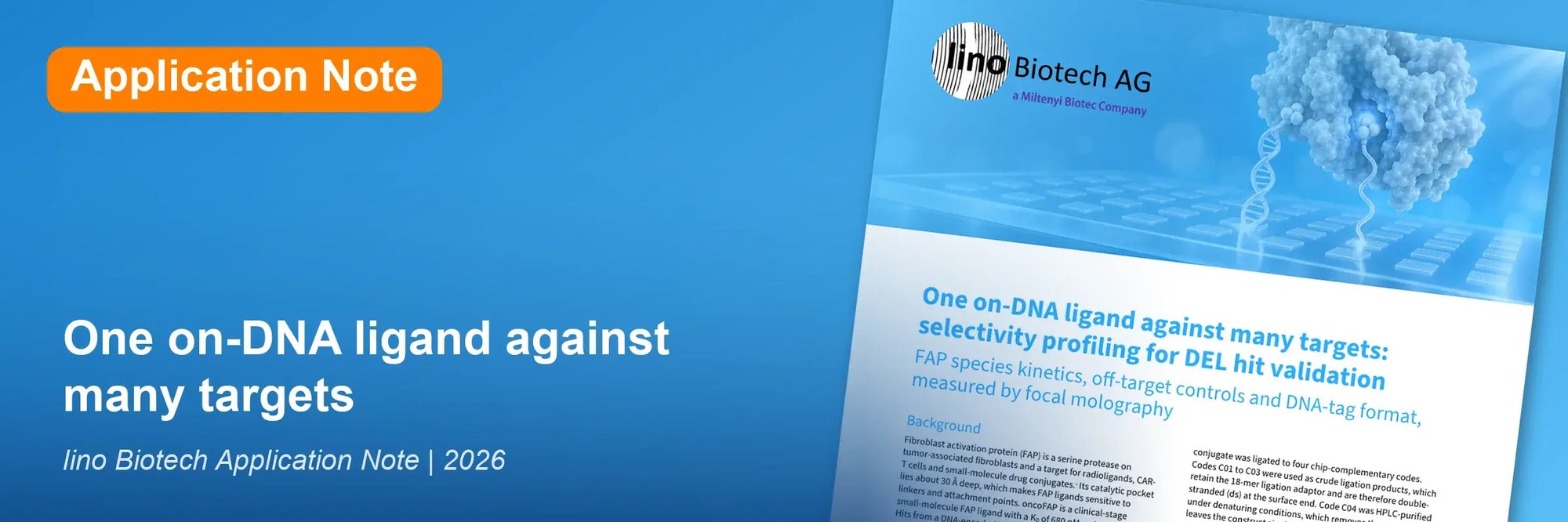 One on-DNA ligand against many targets, lino Biotech application note
