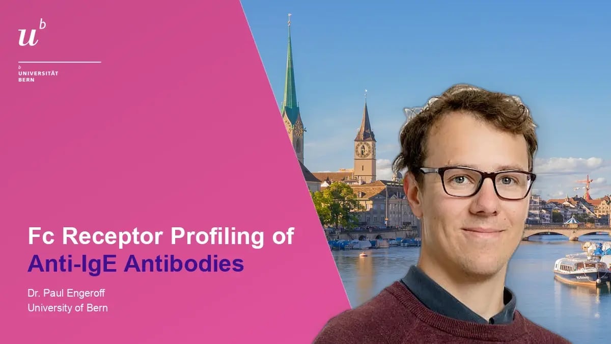 User Meeting talk by Dr. Paul Engeroff, University of Bern: Fc receptor profiling of anti-IgE antibodies
