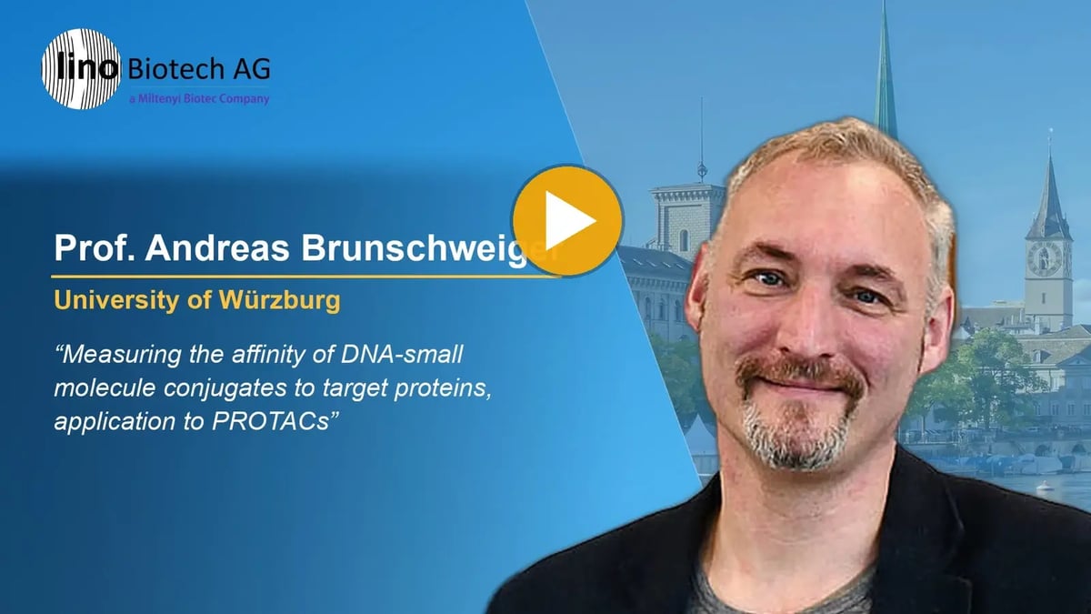 Prof. Andreas Brunschweiger, University of Würzburg, talk at the 3rd focal Molography User Meeting 2026: Measuring the affinity of DNA-small molecule conjugates to target proteins, application to PROTACs
