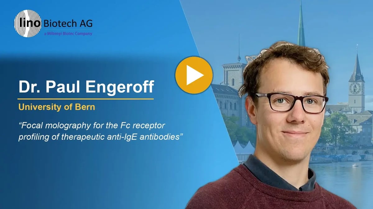Dr. Paul Engeroff, University of Bern, talk at the 3rd focal Molography User Meeting 2026: Focal molography for the Fc receptor profiling of therapeutic anti-IgE antibodies
