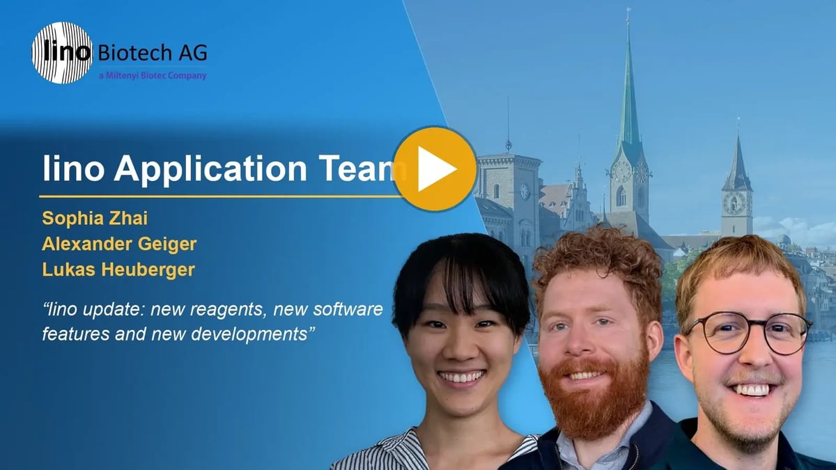 lino application team (Sophia Zhai, Alexander Geiger, Lukas Heuberger), talk at the 3rd focal Molography User Meeting 2026: lino Update: New Reagents, Software Features and Developments