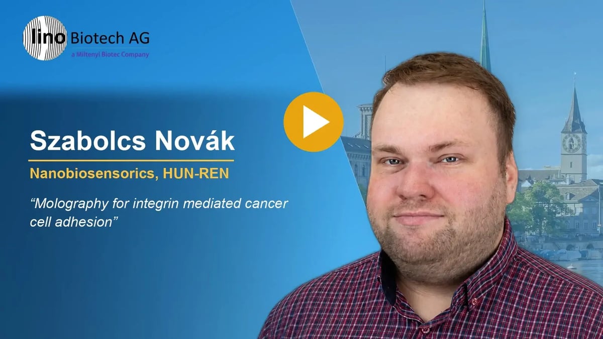 Szabolcs Novák, User Meeting talk on integrin-mediated cancer cell adhesion