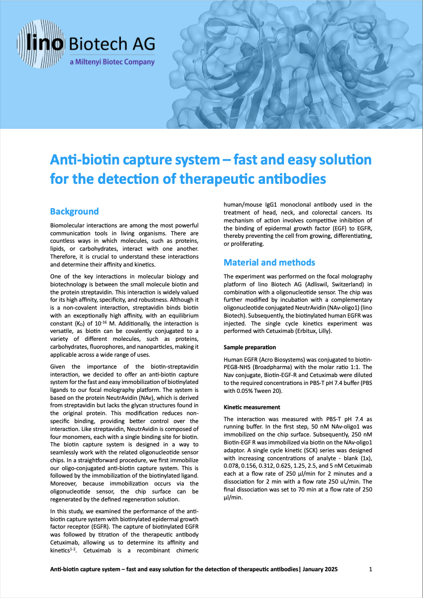 2024_4 AppNote_Anti-biotin capture system – fast and easy solution for the detection of therapeutic antibodies 2024_4 AppNote_Anti-biotin capture system – fast and easy solution for the detection of therapeutic antibodies